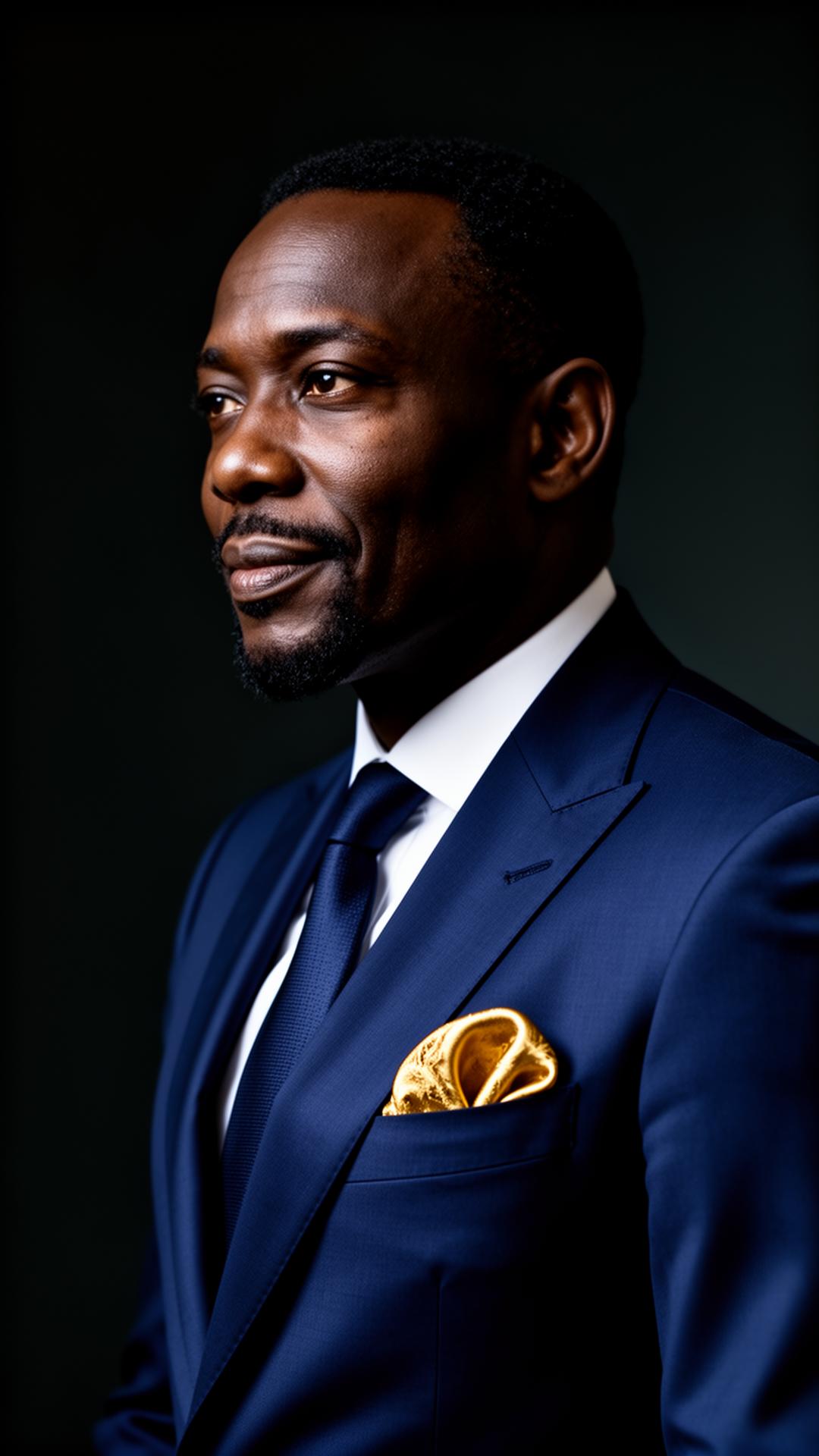 Distinguished African business leader portrait