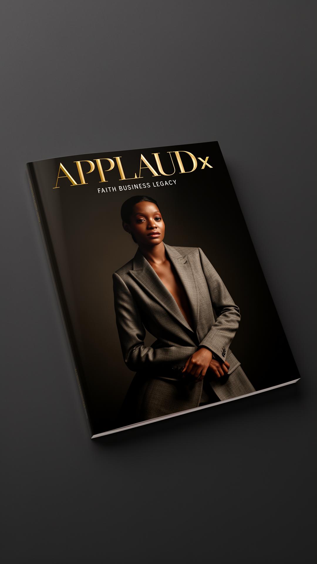 APPLAUDx flagship magazine cover mockup